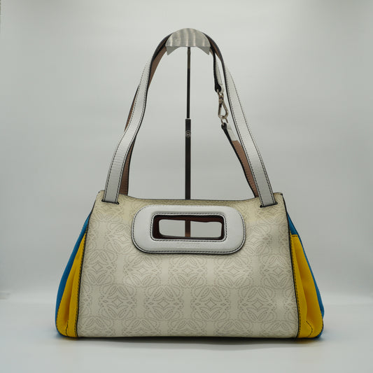 Loewe Anagram Coated Canvas Kite Baguette Shoulder Bag