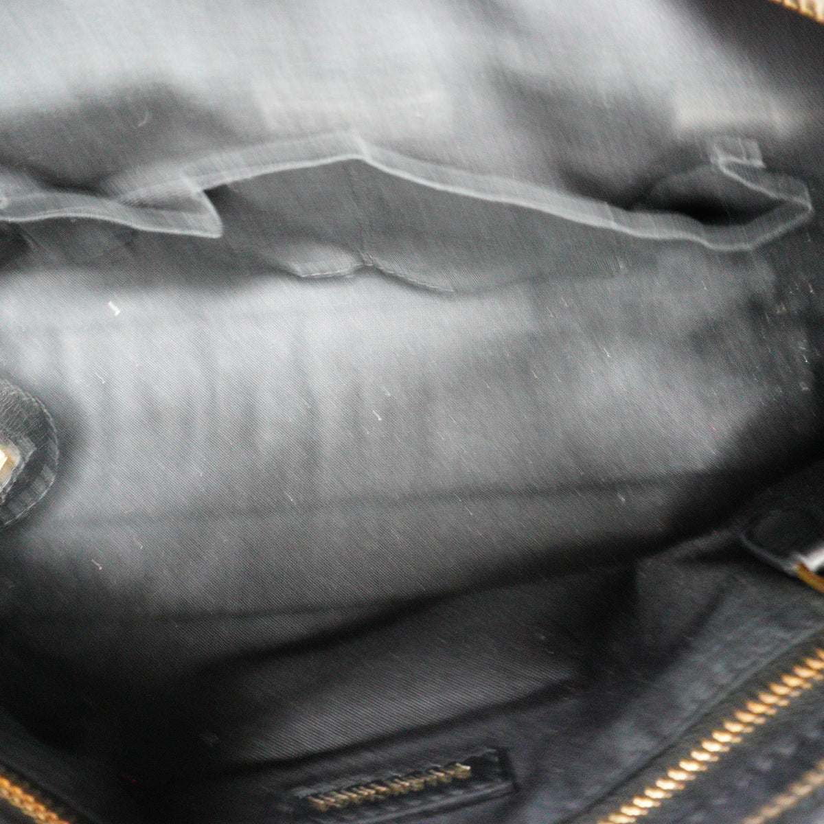Balenciaga City Bag Medium Distressed Lambskin Black GHW
