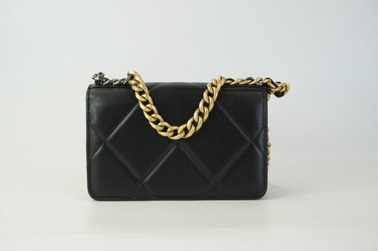 Chanel 19 WOC Black GSMHW