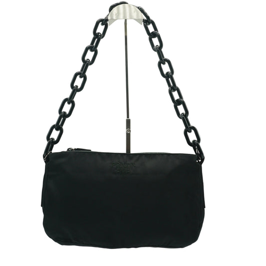 Prada Black Nylon Shoulder Bag BHW Medium