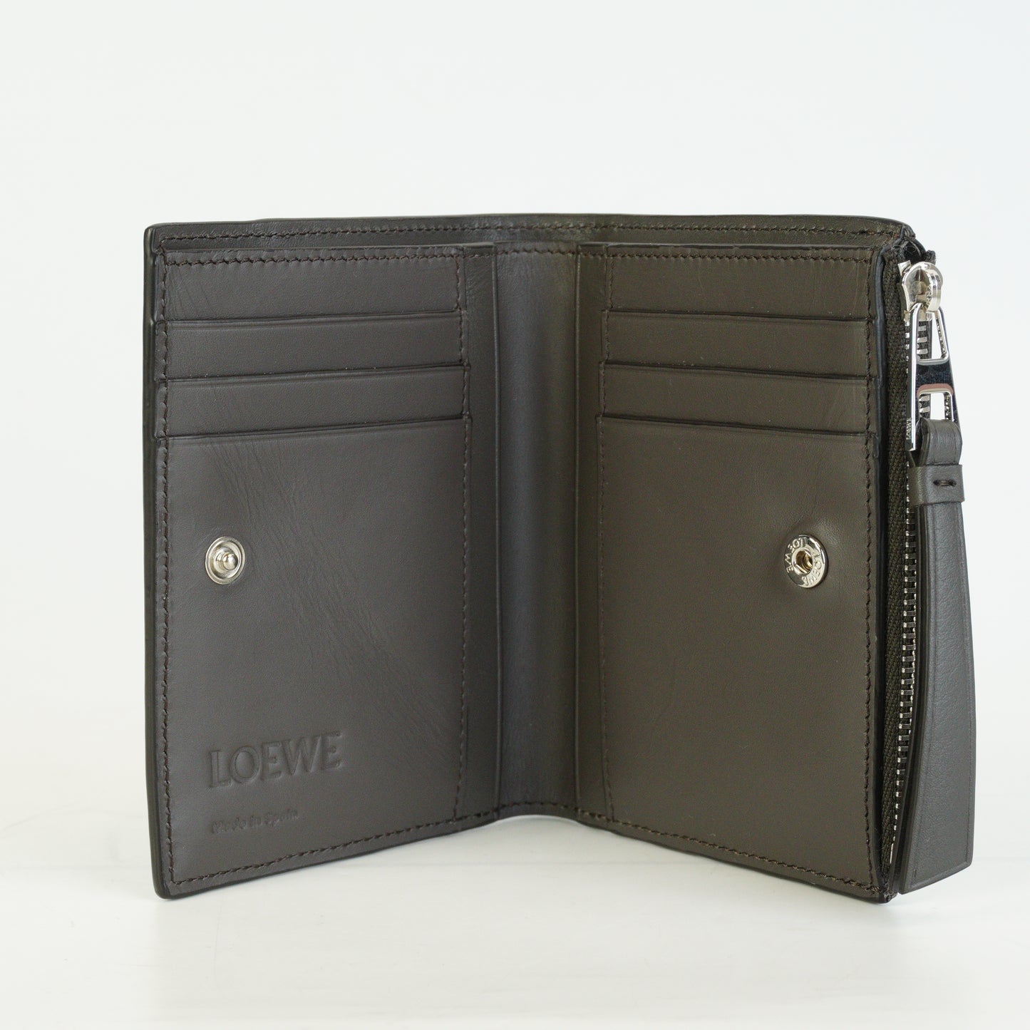 Loewe Puzzle Slim Compact Wallet Dark Grey SHW