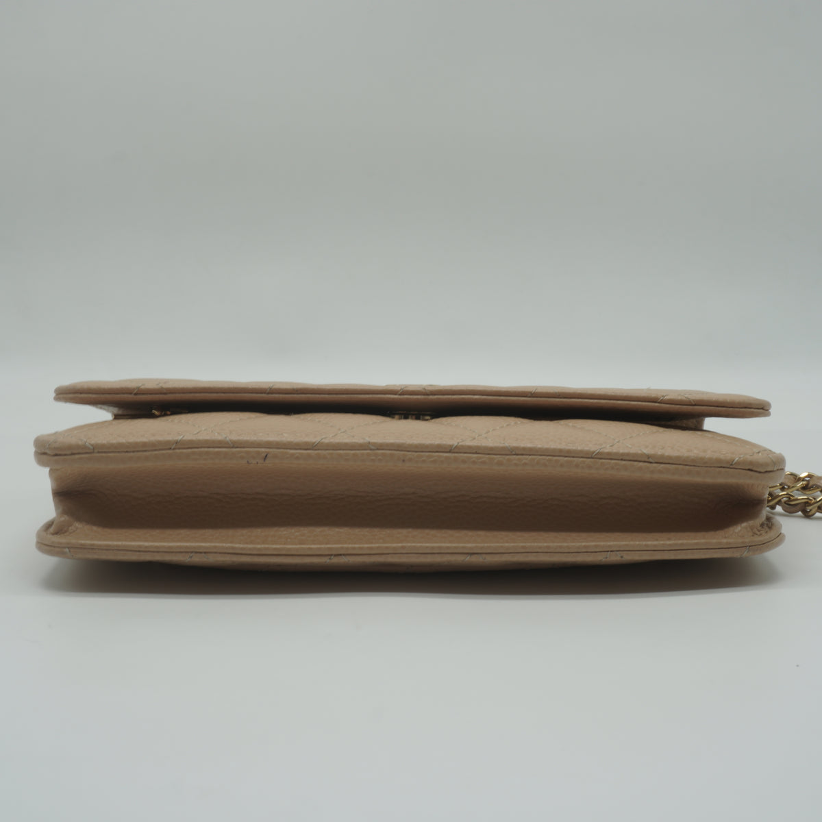 Chanel Classic Wallet On Chain Beige Small GHW