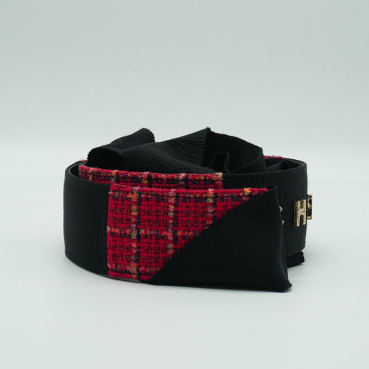Chanel Spring 2017 Collection Tweed Pattern Waist Belt