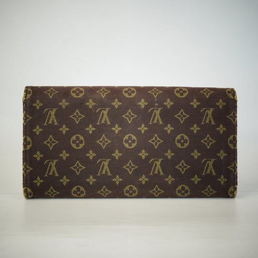 Louis Vuitton Mini Lin Portefeuille Sarah Long Wallet