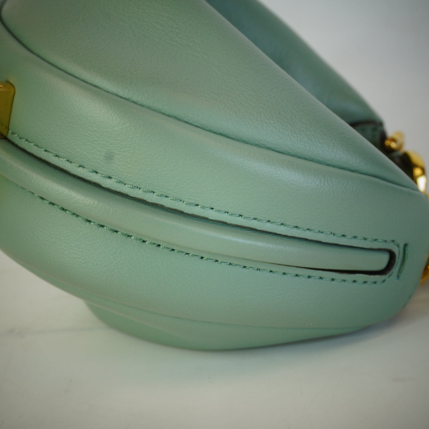 Fendi Vitello Grace Nano Fendigraphy Hobo Charm Blue