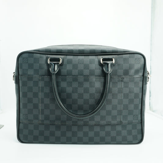 Louis Vuitton Graphite Icare Briefcase Bag SHW large