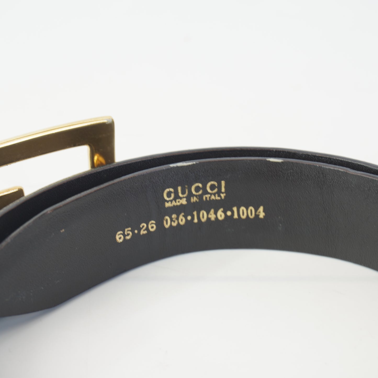 Gucci Brown Belt G Buckle Size 65/26