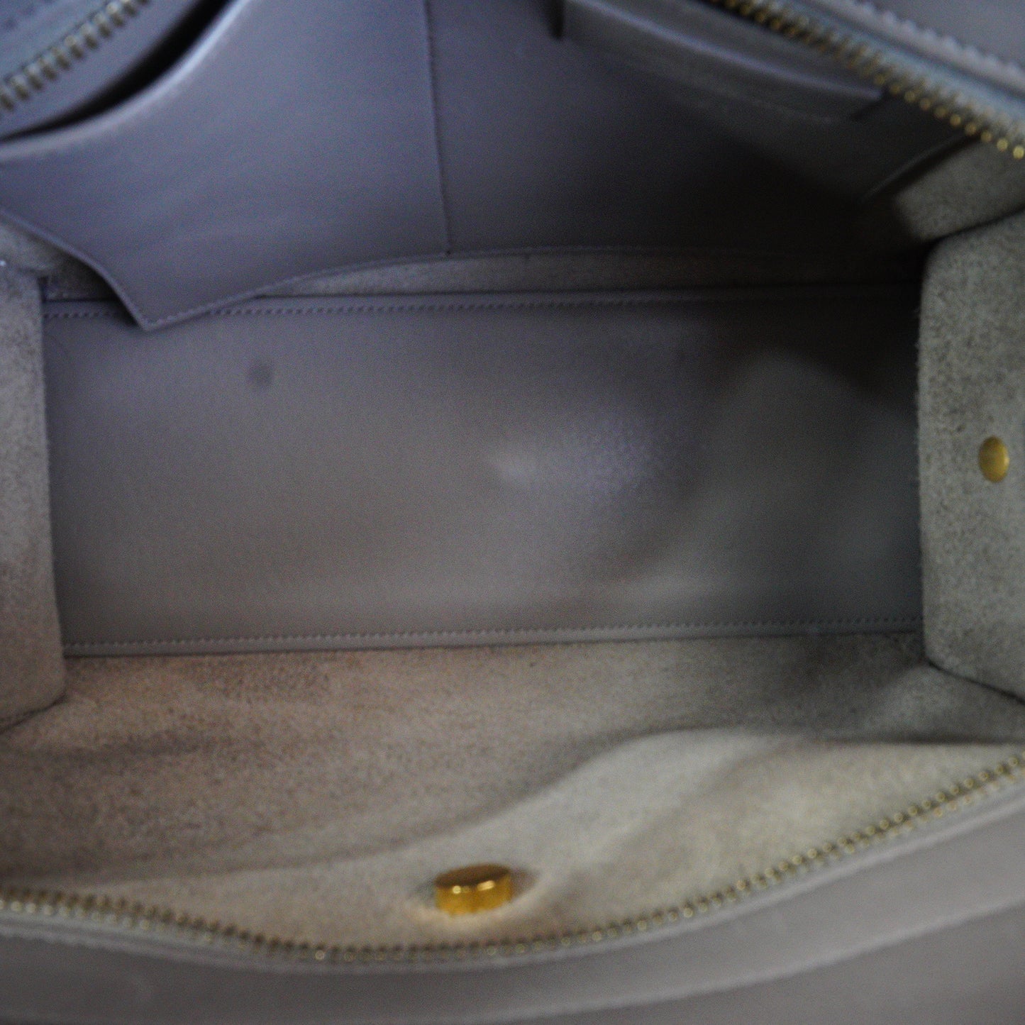 YSL Cabas Monogram Grey Calfskin GHW Medium