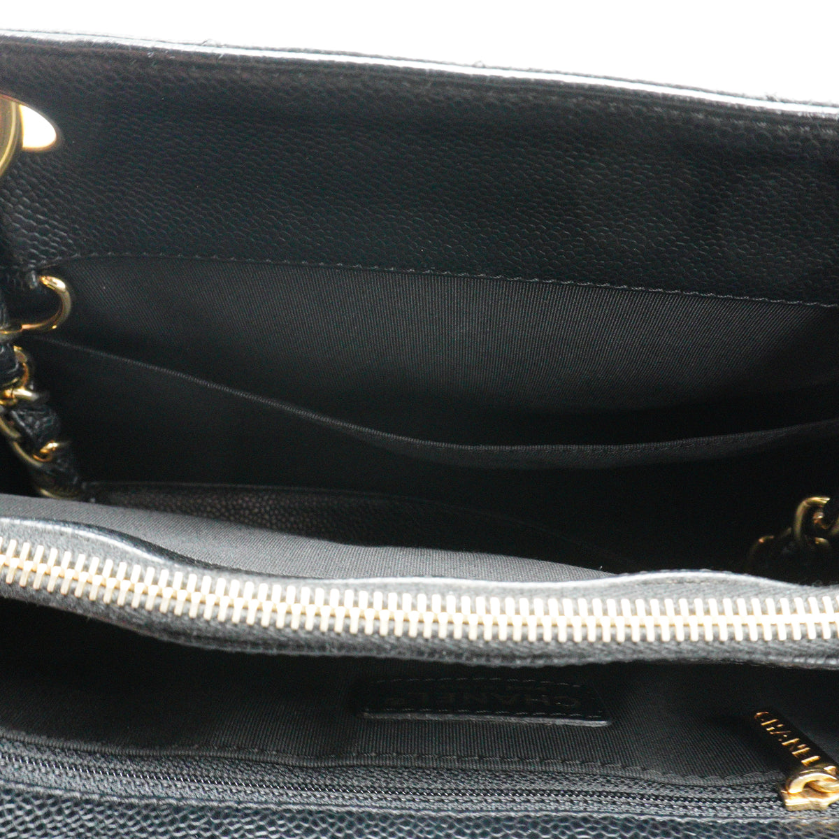 Chanel Grand Shopping Tote Medium Caviar Black