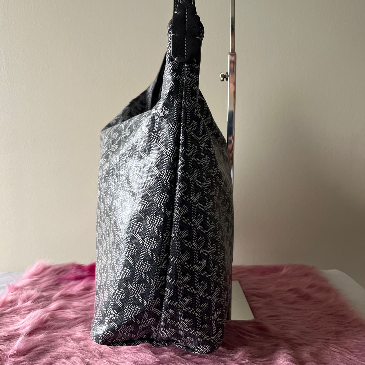 Goyard Bohème Shoulder Bag Gray – 11"H x 15"L x 5"W