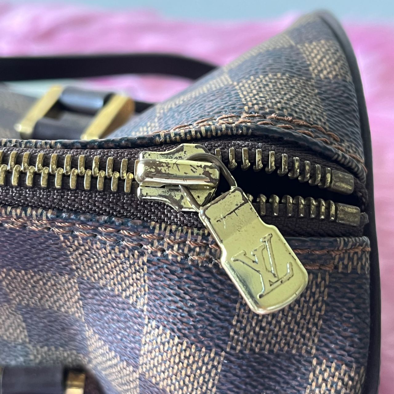Louis Vuitton Papillon Damier Ebene β 5.1"H x 11.8"L x 5.1"W