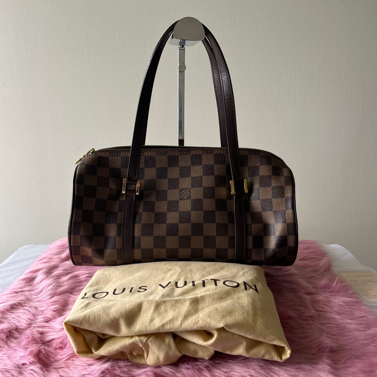 Louis Vuitton Papillon Damier Ebene β 5.1"H x 11.8"L x 5.1"W