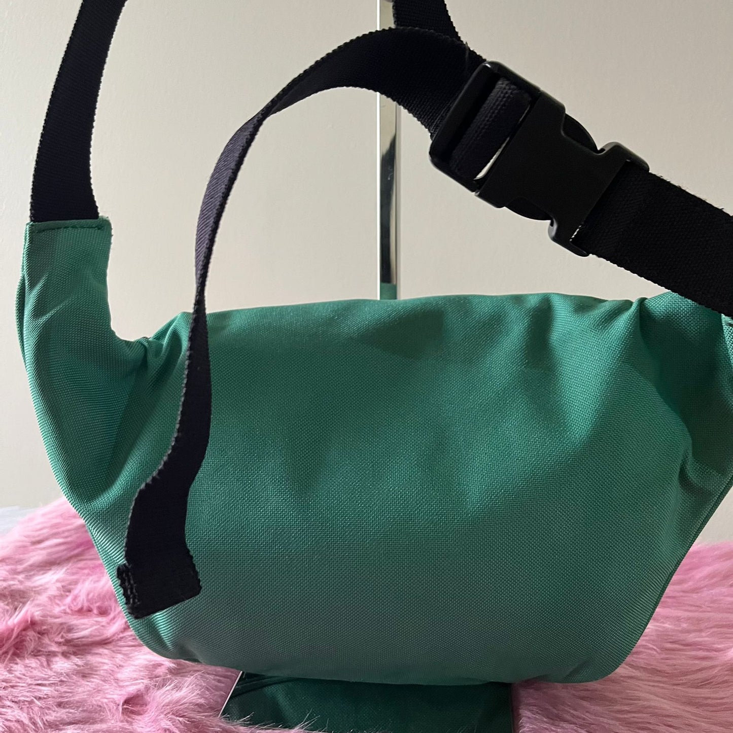 Balenciaga Explorer Belt Bag Green โ 6.7"H x 13.4"L x 2.8"W