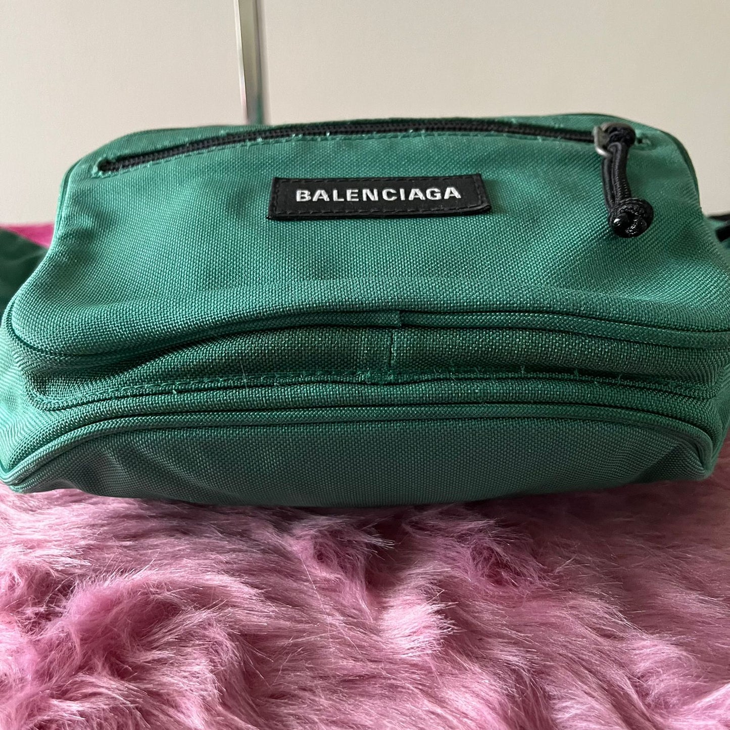 Balenciaga Explorer Belt Bag Green โ 6.7"H x 13.4"L x 2.8"W