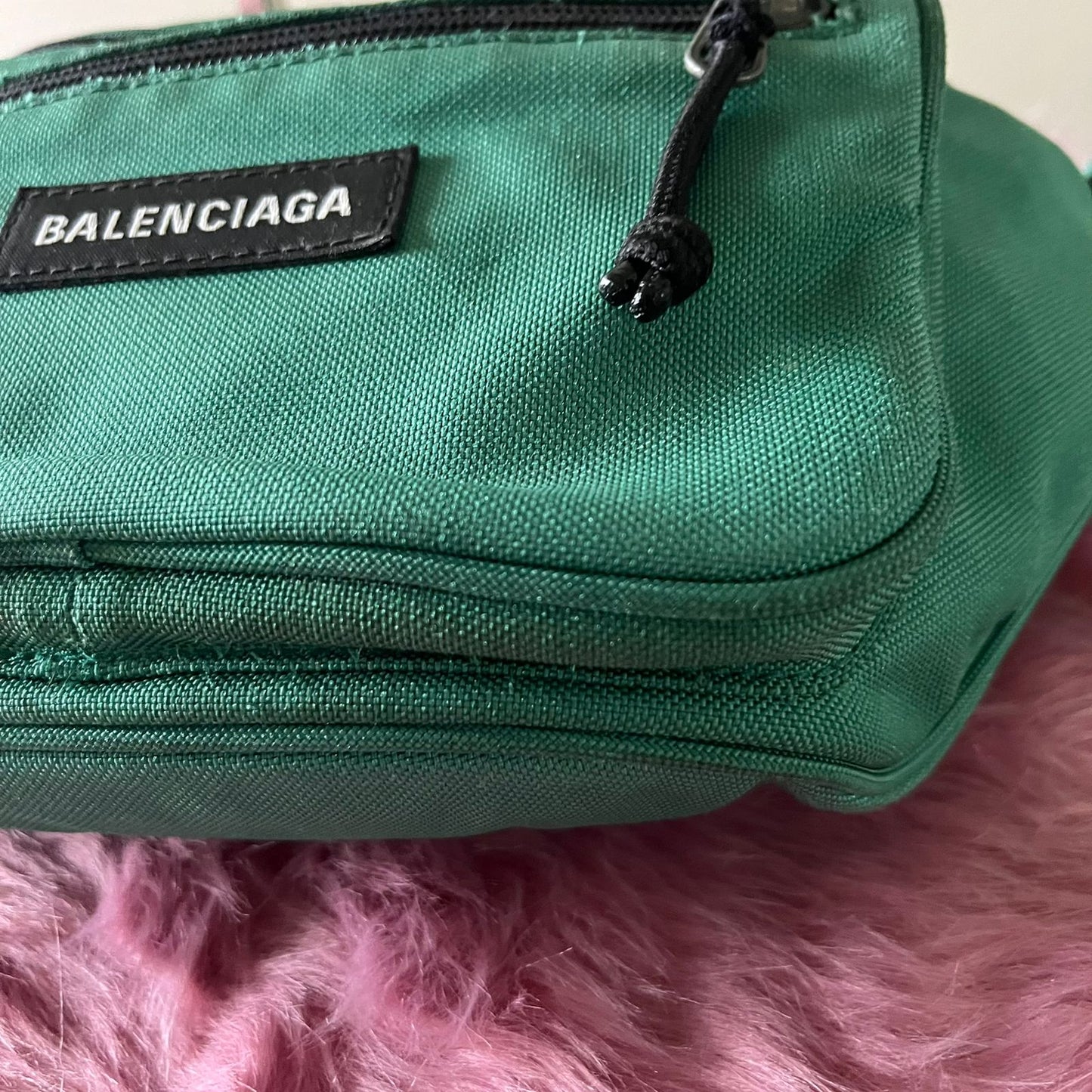 Balenciaga Explorer Belt Bag Green โ 6.7"H x 13.4"L x 2.8"W