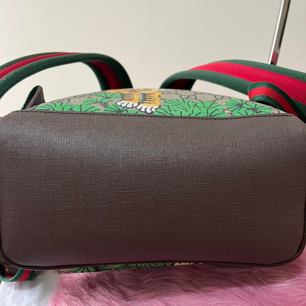 Gucci Bengal Tiger Backpack β 16"H x 12"L x 5"W