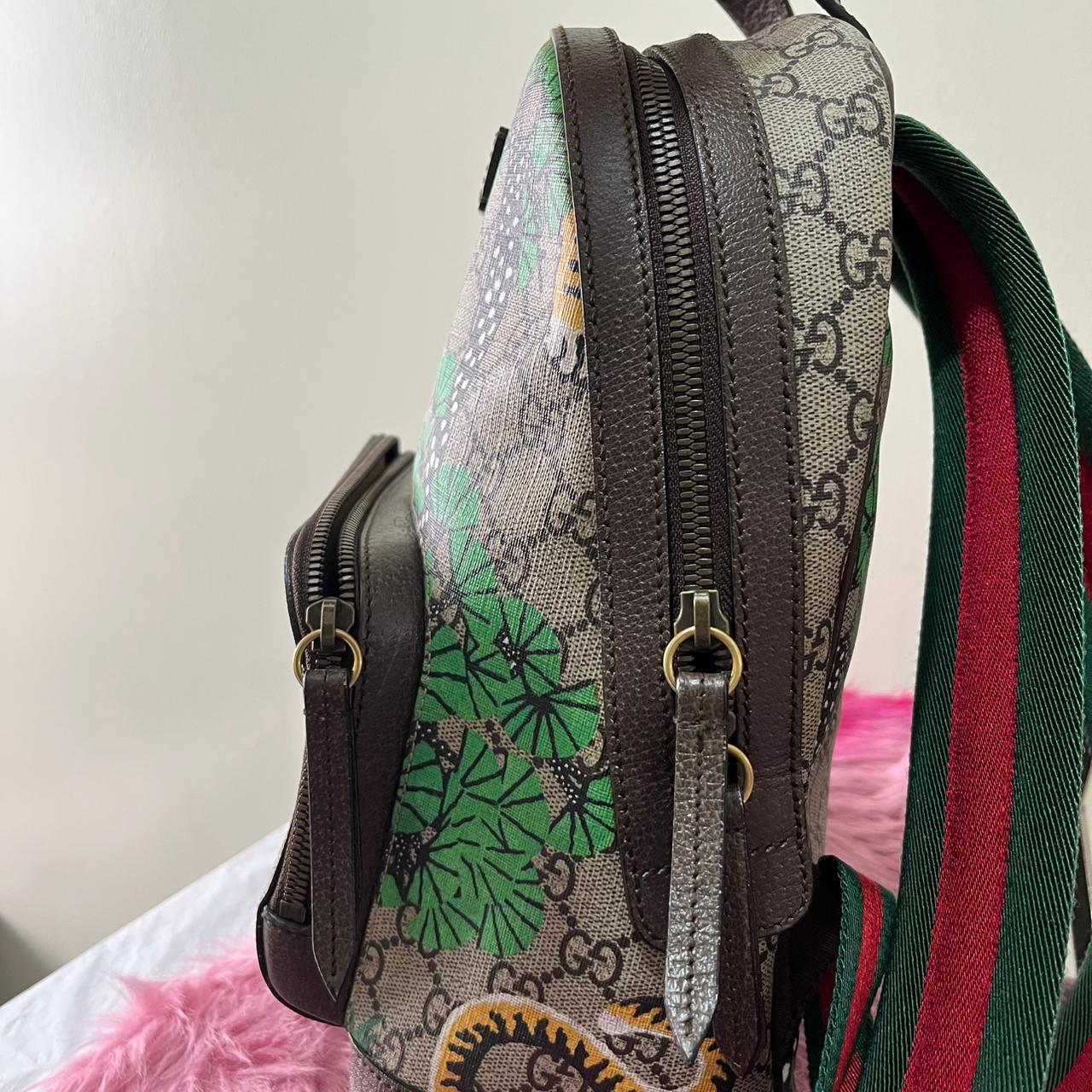 Gucci Bengal Tiger Backpack β 16"H x 12"L x 5"W