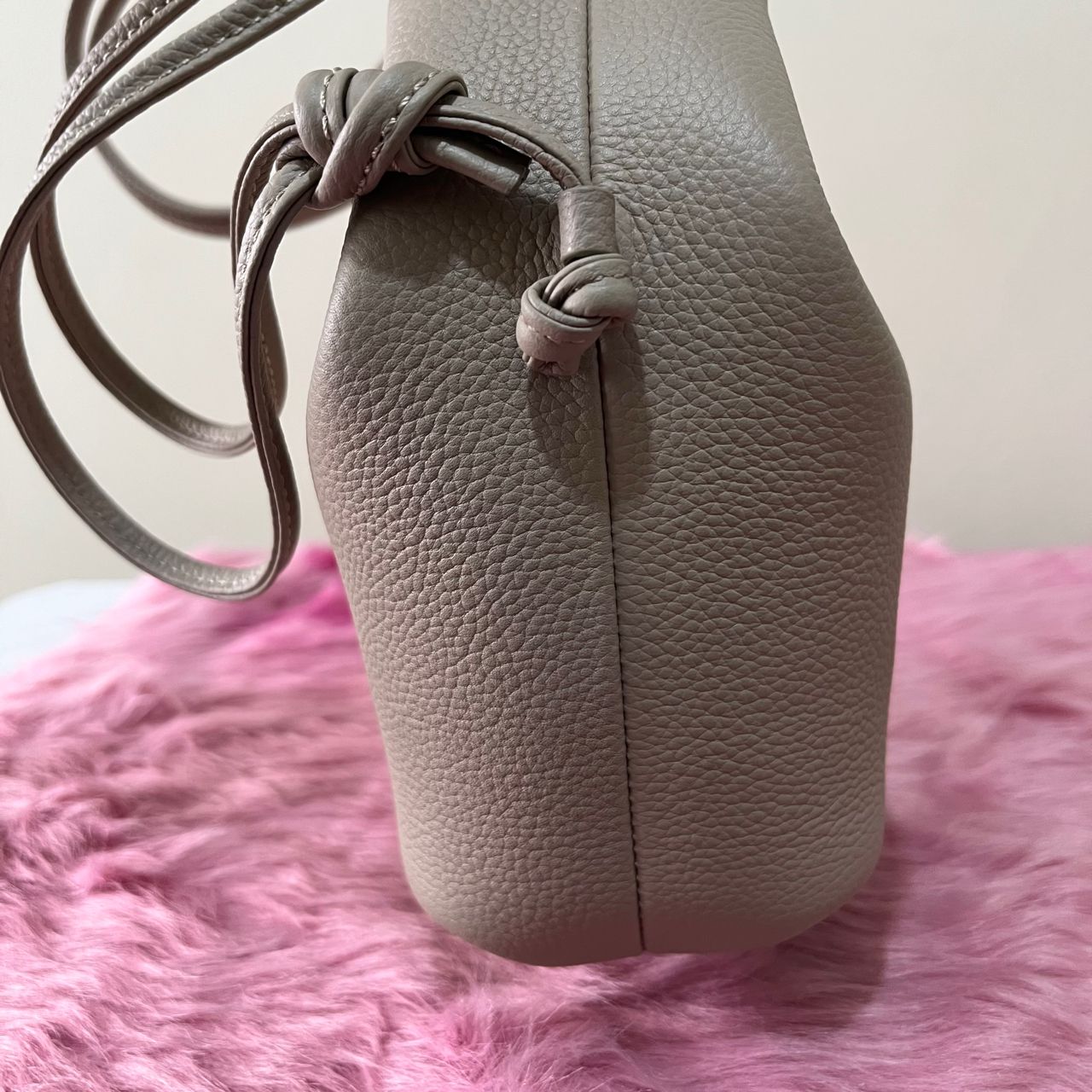 Polène Beri Taupe – 7.5"H x 9.4"L x 3.5"W