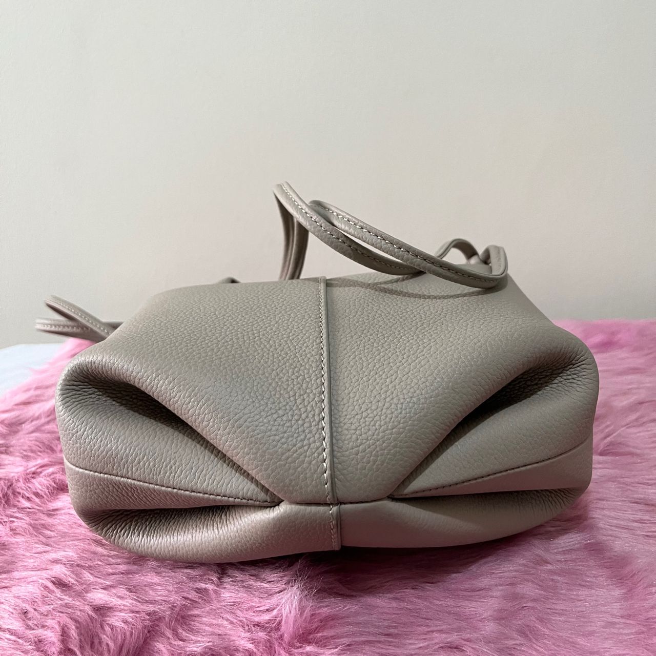 Polène Beri Taupe – 7.5"H x 9.4"L x 3.5"W