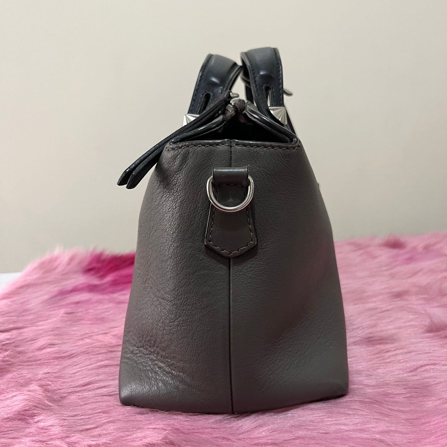 Fendi Boston By The Way Bag Gray – 8"H x 12"L x 6"W