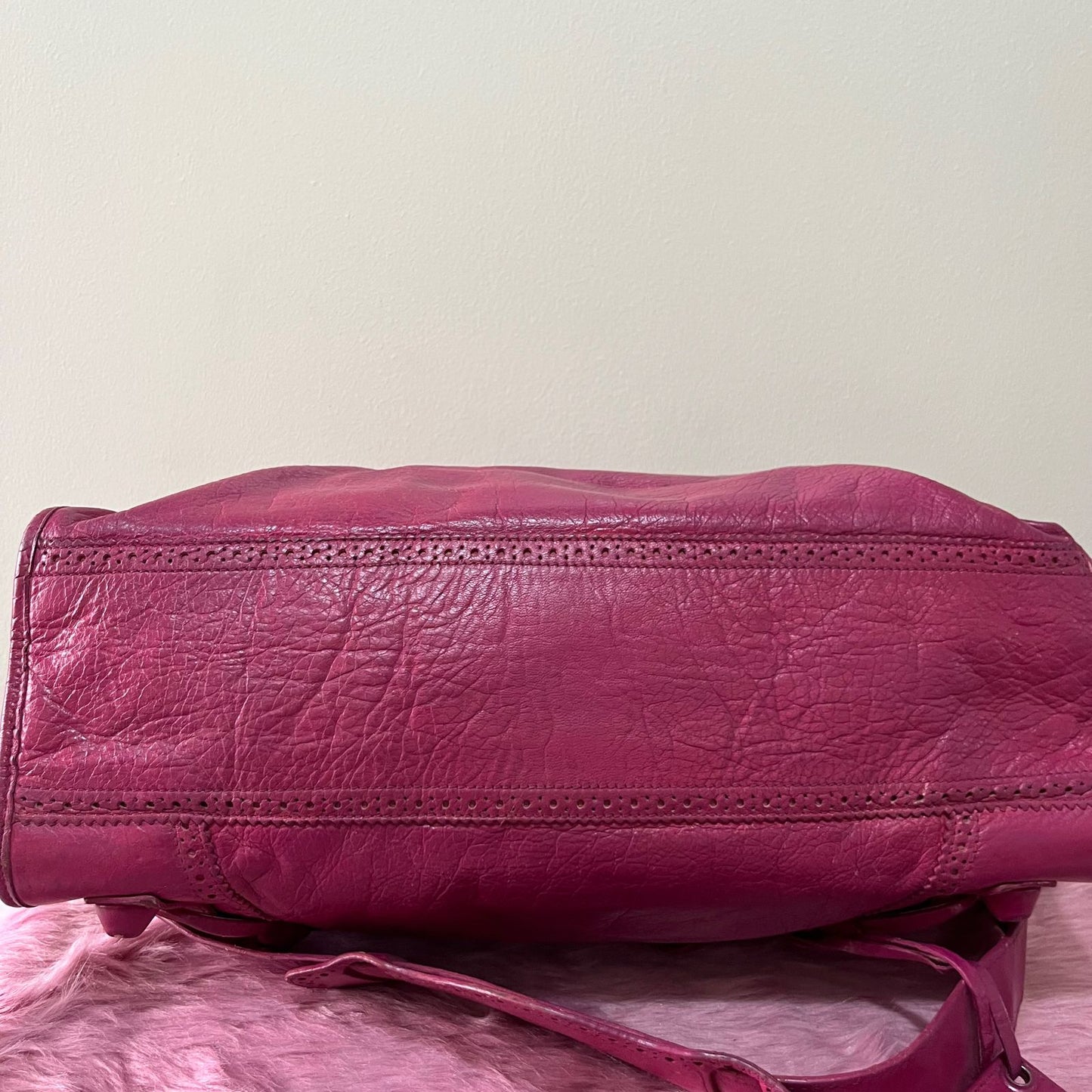 Balenciaga Motocross City Large Pink β 10"H x 15"L x 5.5"W