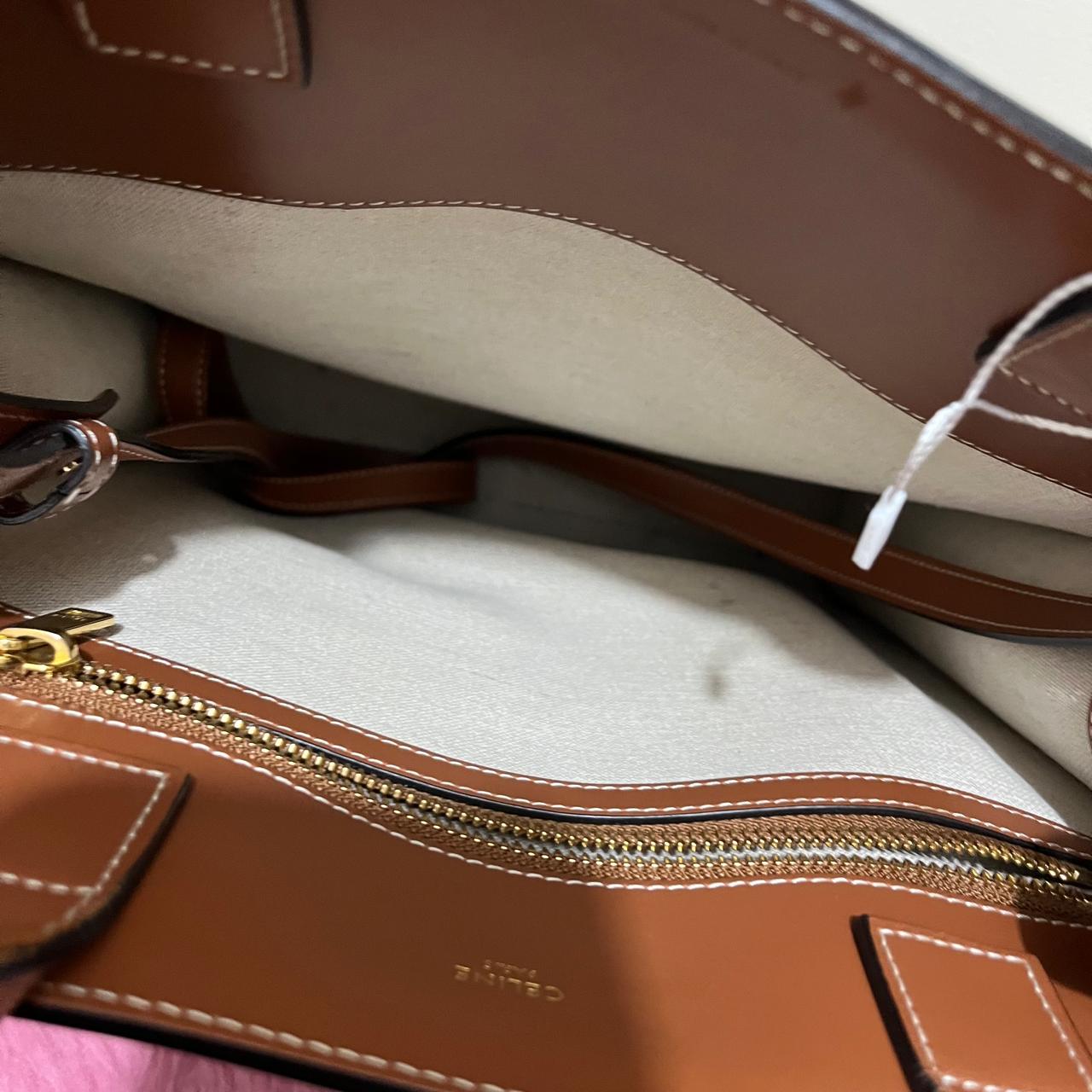 Celine Cabas Tote Brown β 13"H x 12"L x 5"W