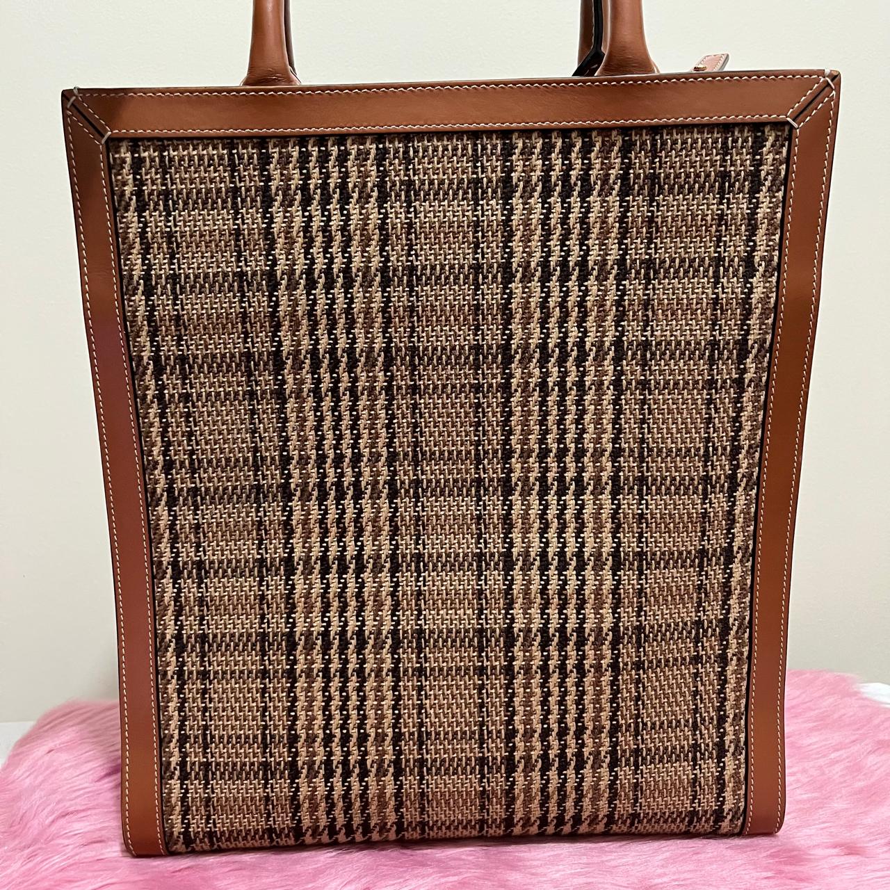 Celine Cabas Tote Brown β 13"H x 12"L x 5"W