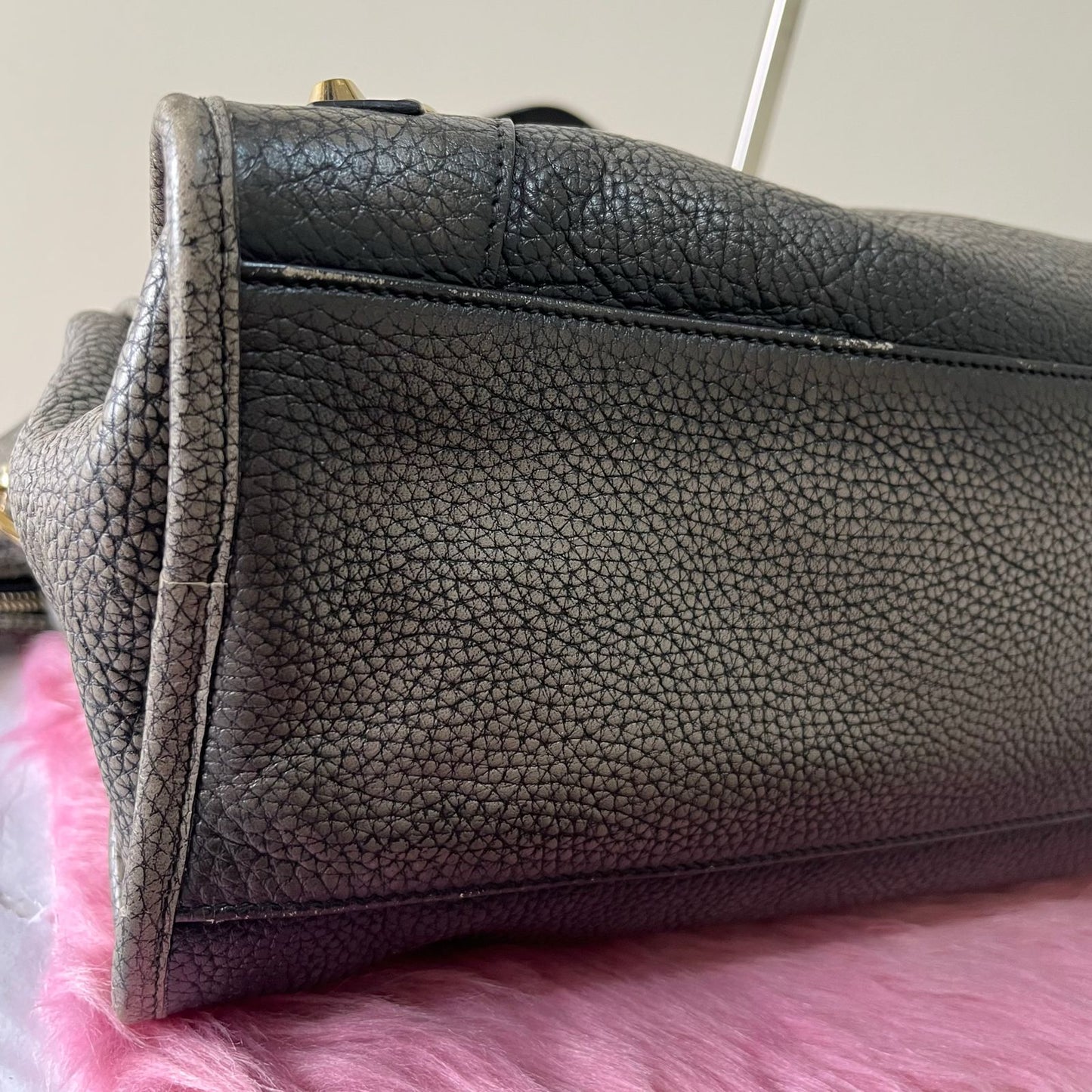 Balenciaga City Medium Metallic Gray – 10"H x 15"L x 5.5"W
