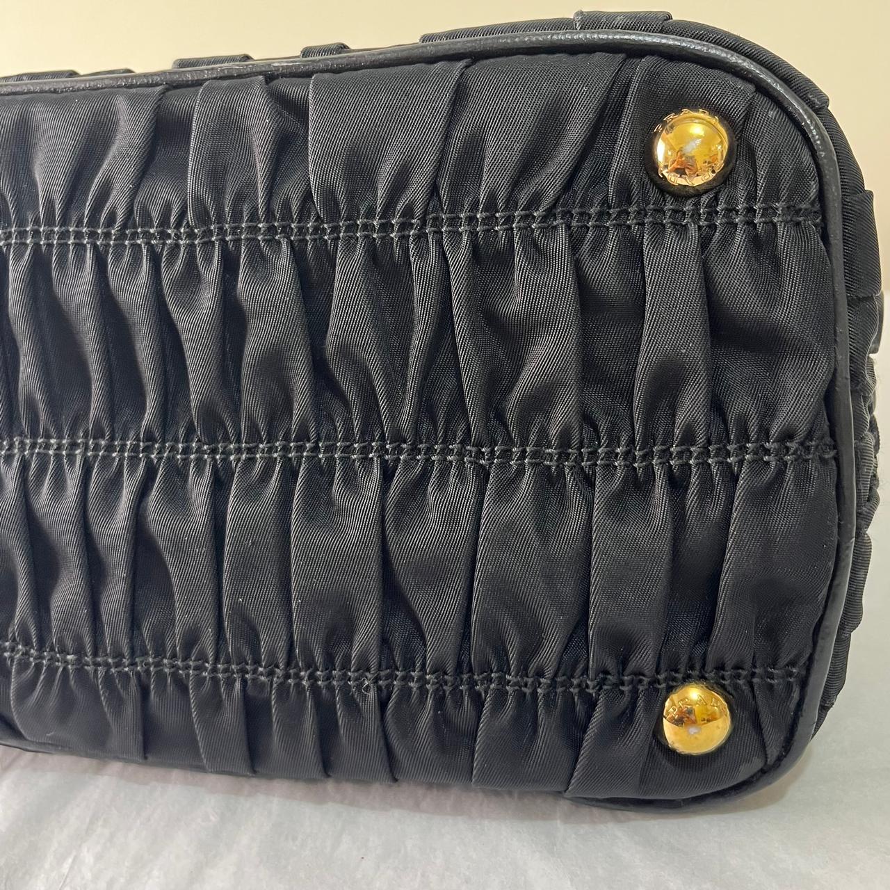 Prada Tessuto Gaufre Small Black β 7"H x 10"L x 4"W