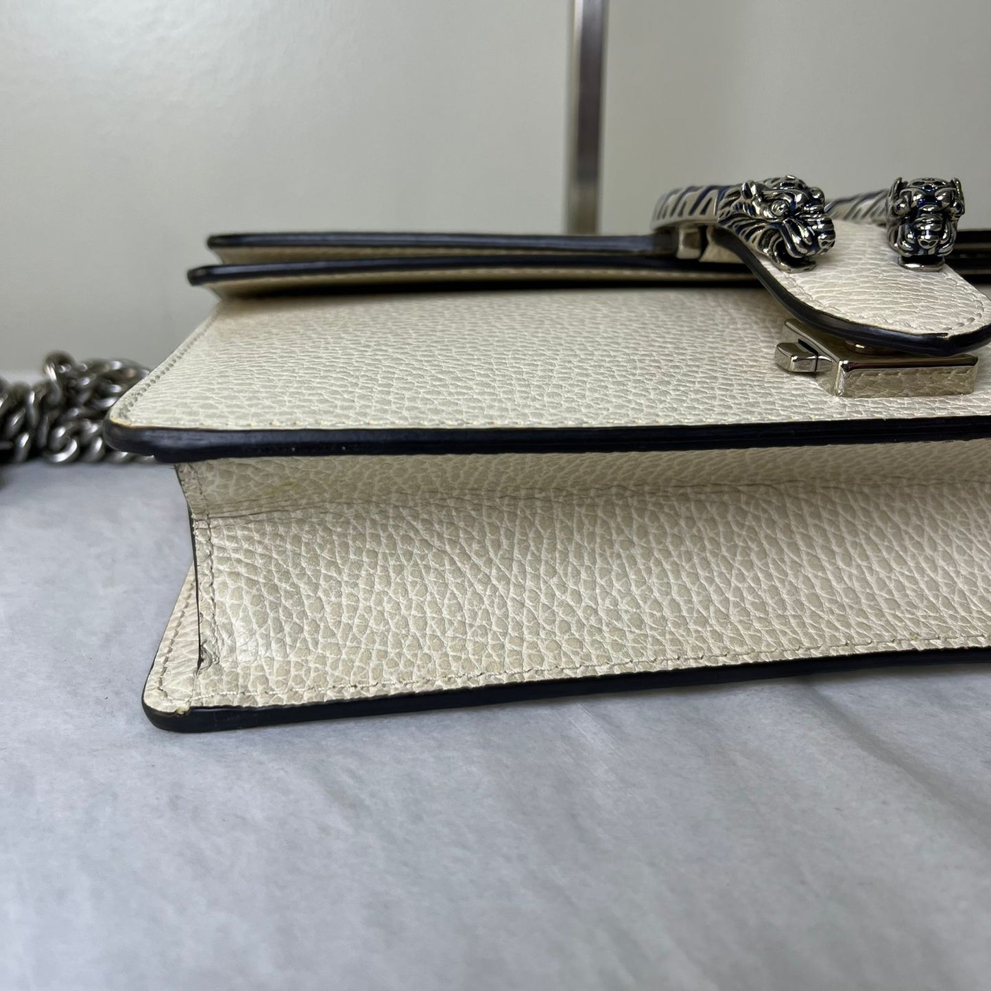 Gucci Dionysus Beige (Blue Hardware) β 8"H x 12"L x 4"W