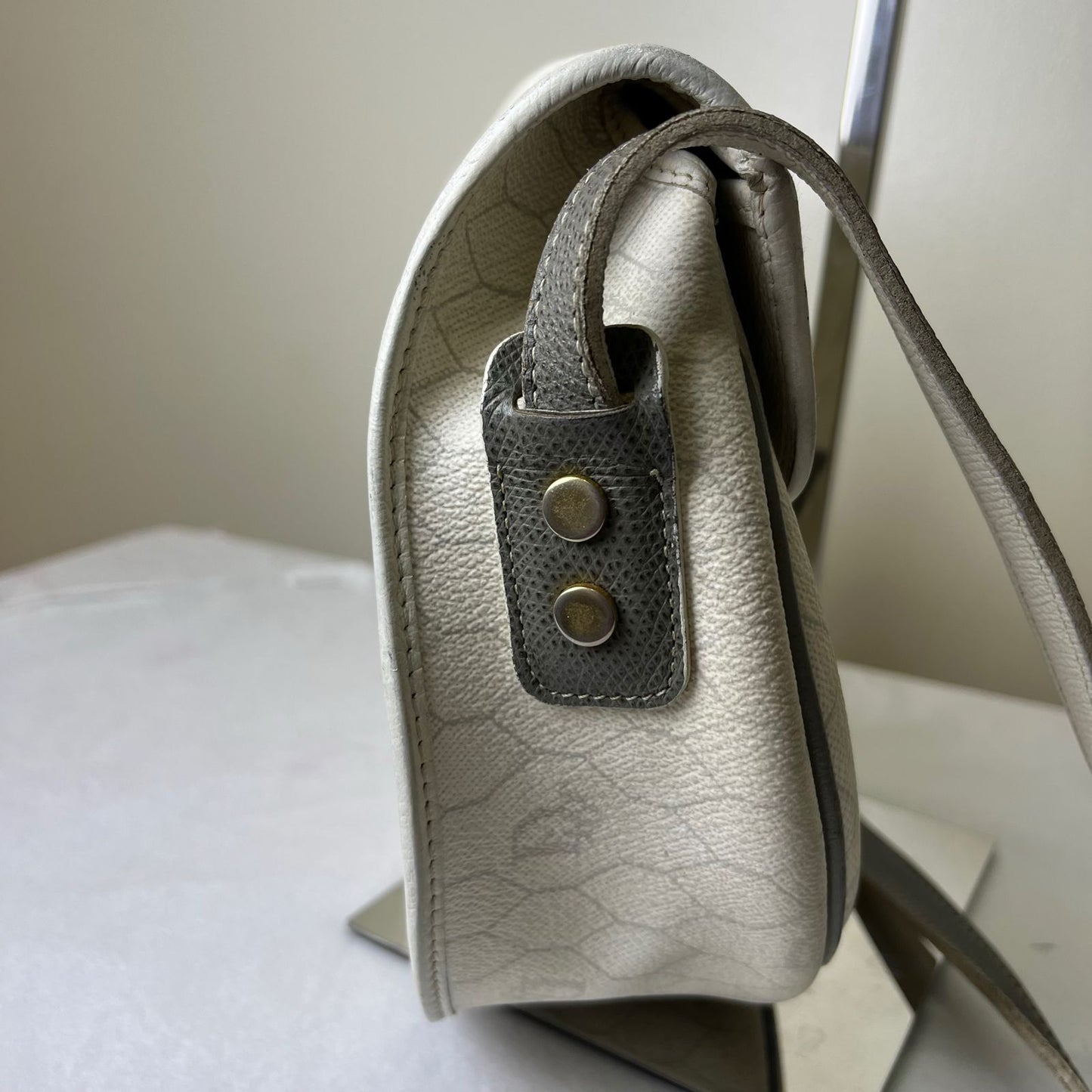 Dior Honeycomb Canvas Sling Off White – 6"H x 9.5"L x 2.5"W