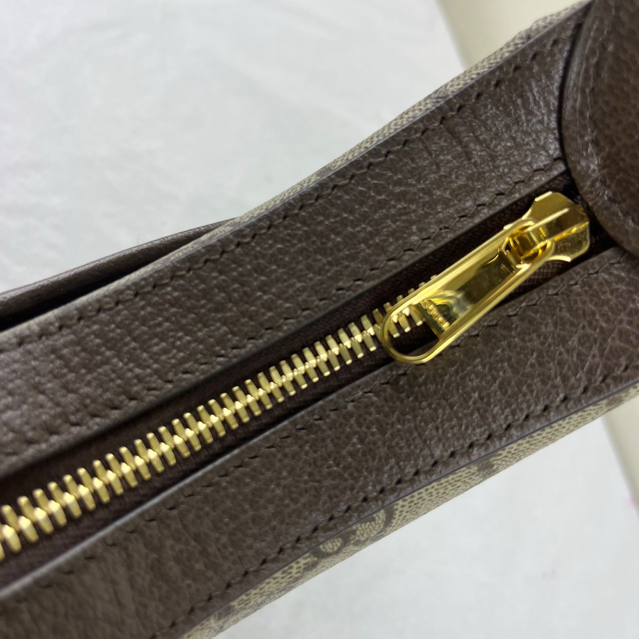Gucci Ophidia Half Moon Beige and Ebony – H6.3" x L9.5" x W2.4"