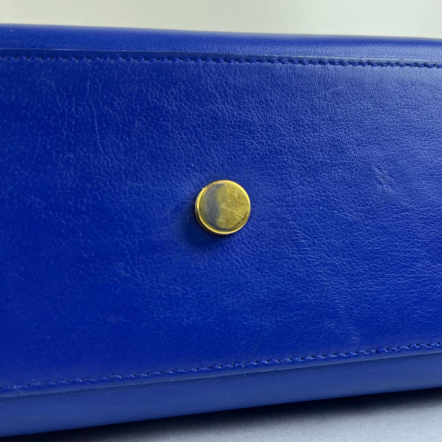 YSL Sac de Jour Blue – H10.5" x L12.5" x W6"