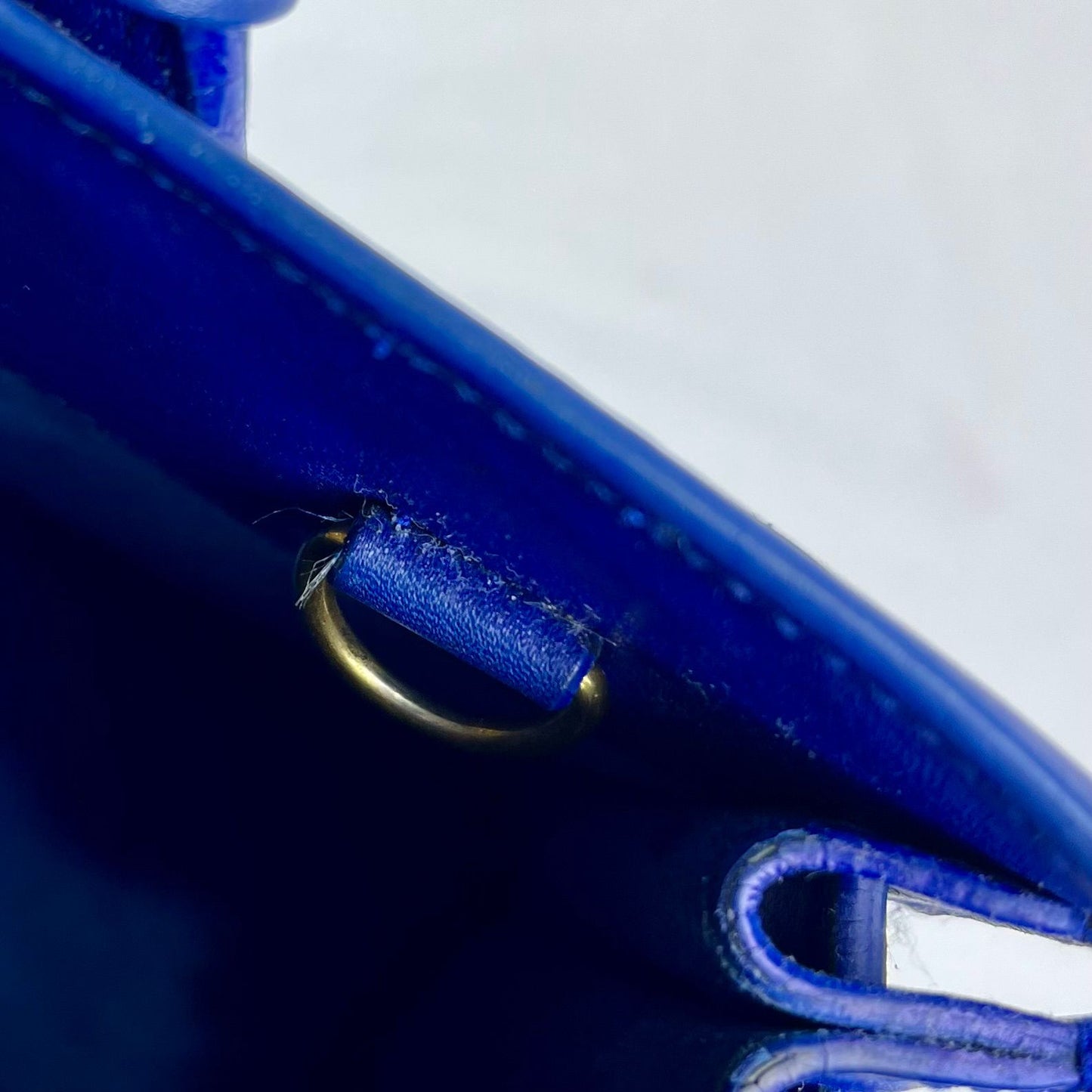 YSL Sac de Jour Blue – H10.5" x L12.5" x W6"