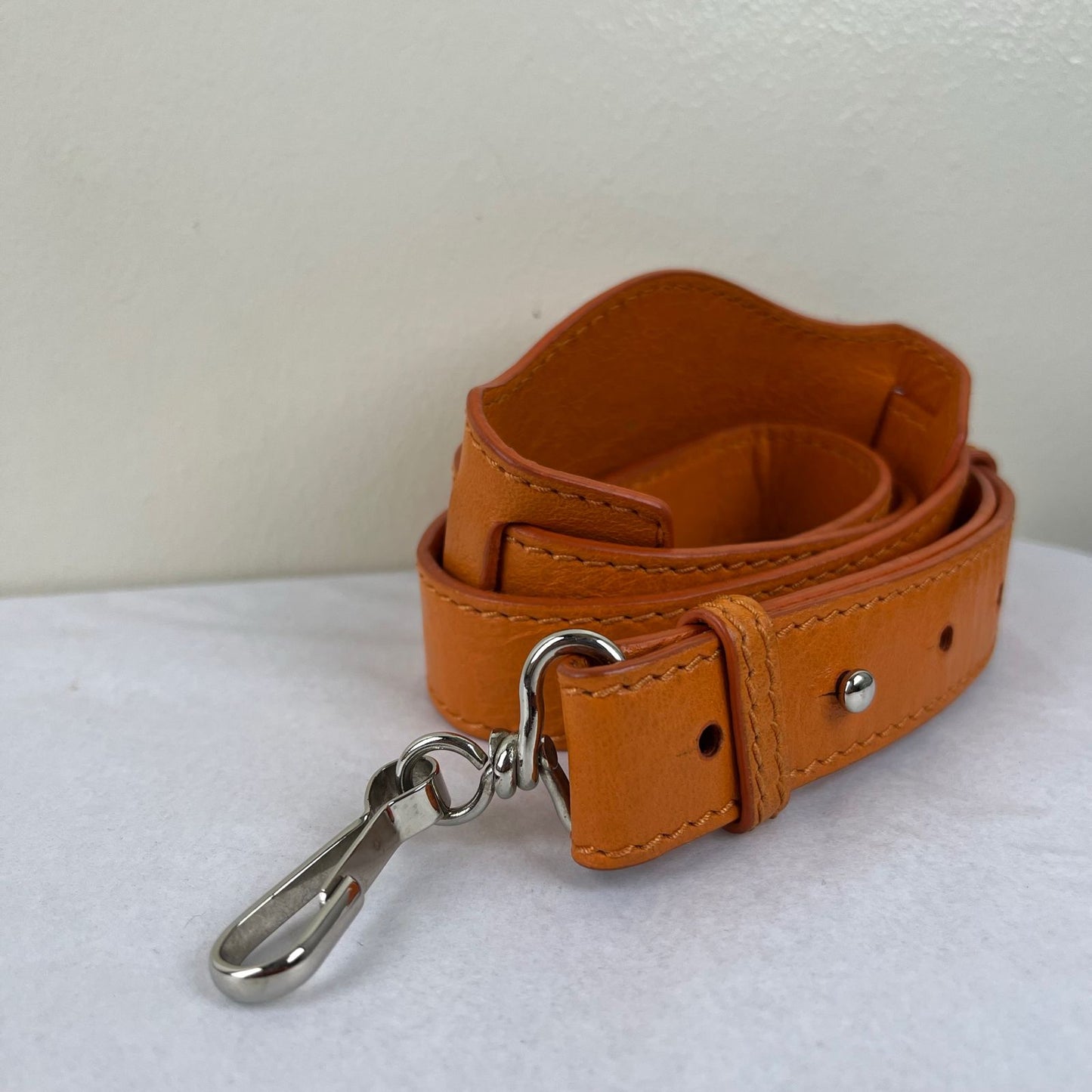 Balenciaga Mini City Orange β H6.2" x L9.4" x W3.1"