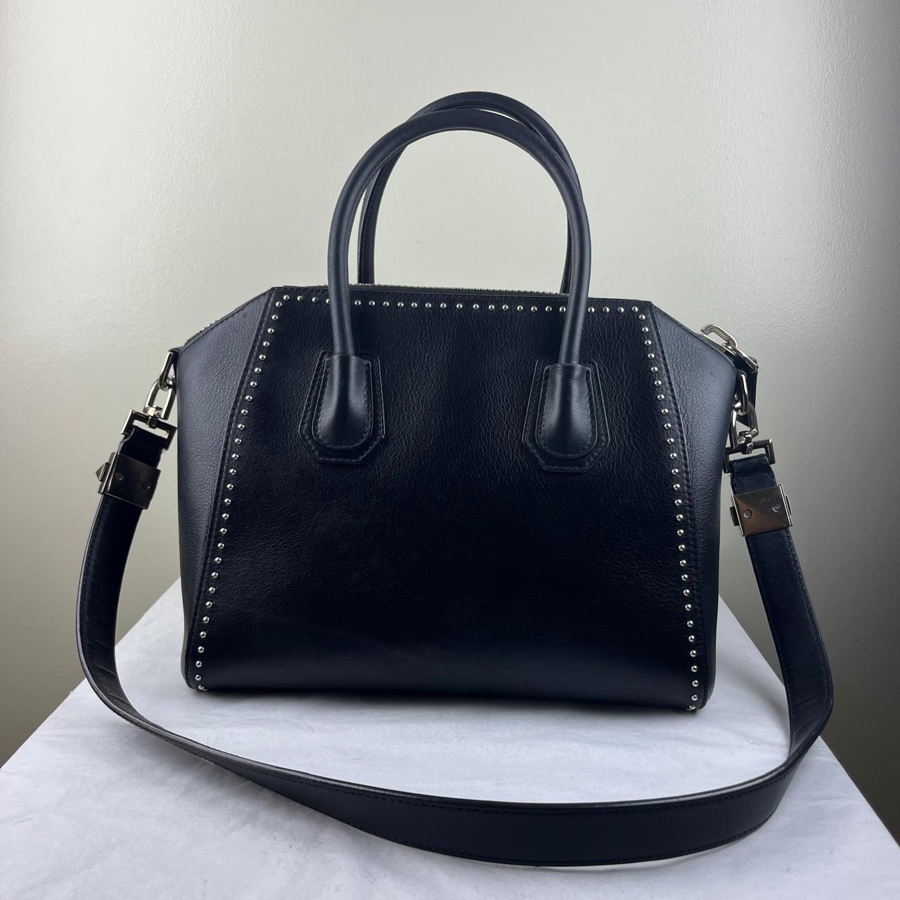 Givenchy Antigona Studded Black – 9.5"H x 13"L x 7.5"W
