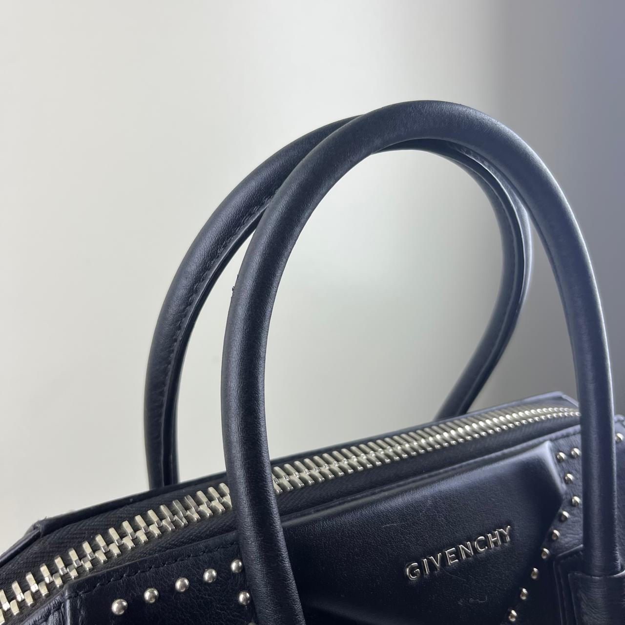 Givenchy Antigona Studded Black – 9.5"H x 13"L x 7.5"W
