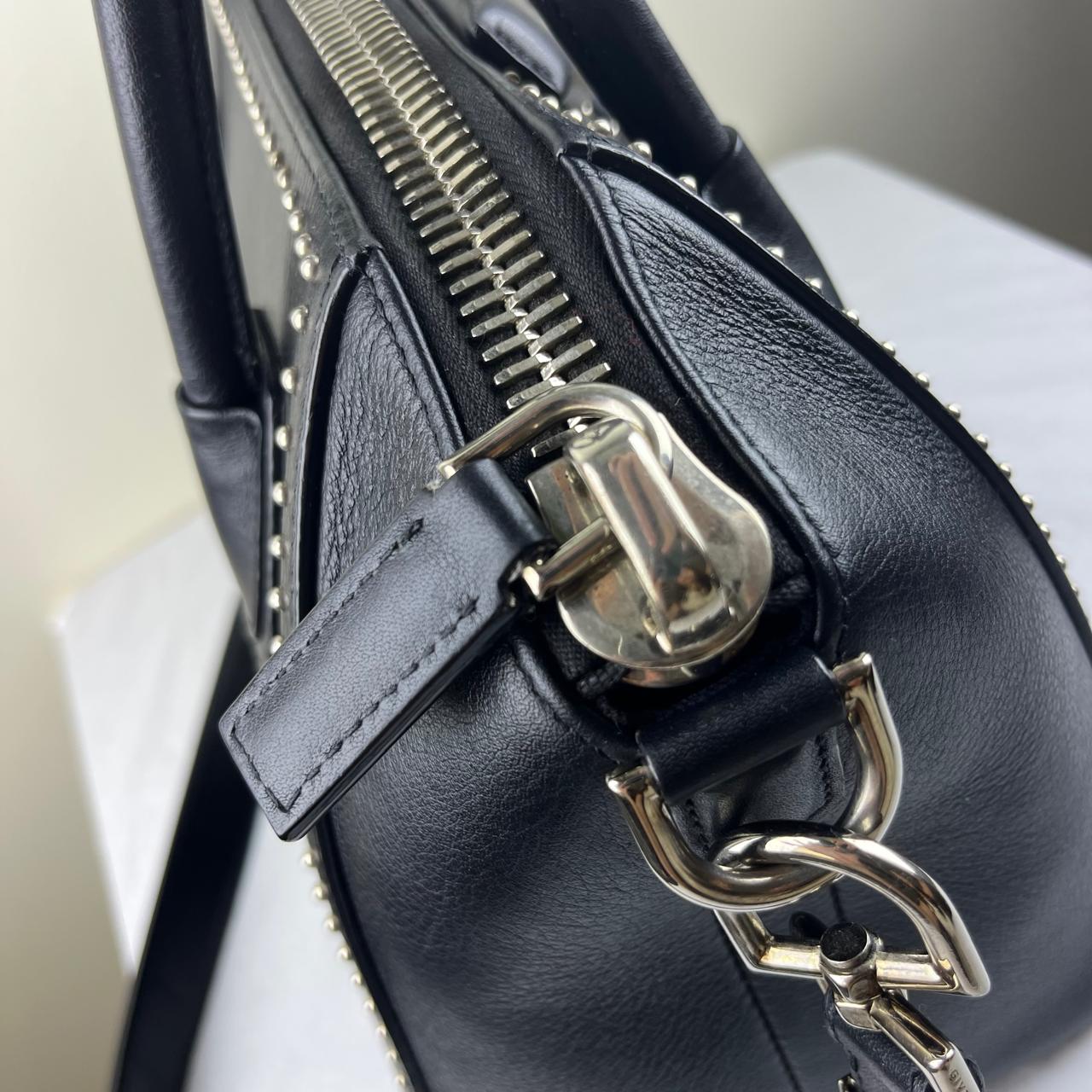 Givenchy Antigona Studded Black – 9.5"H x 13"L x 7.5"W