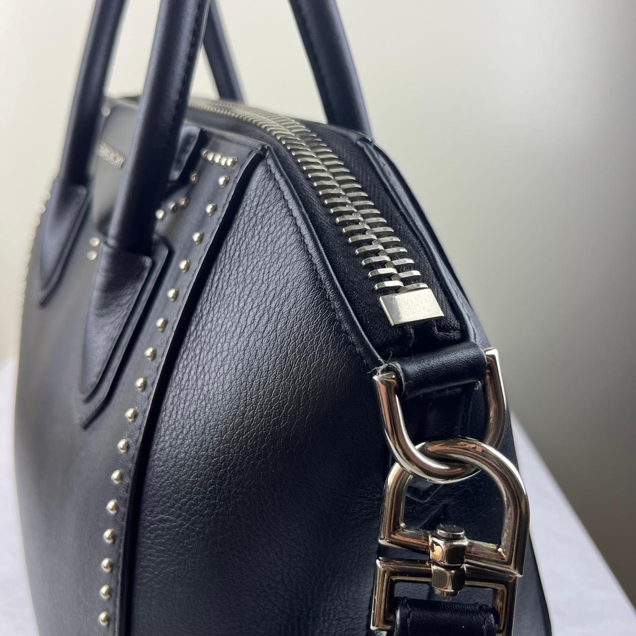 Givenchy Antigona Studded Black – 9.5"H x 13"L x 7.5"W
