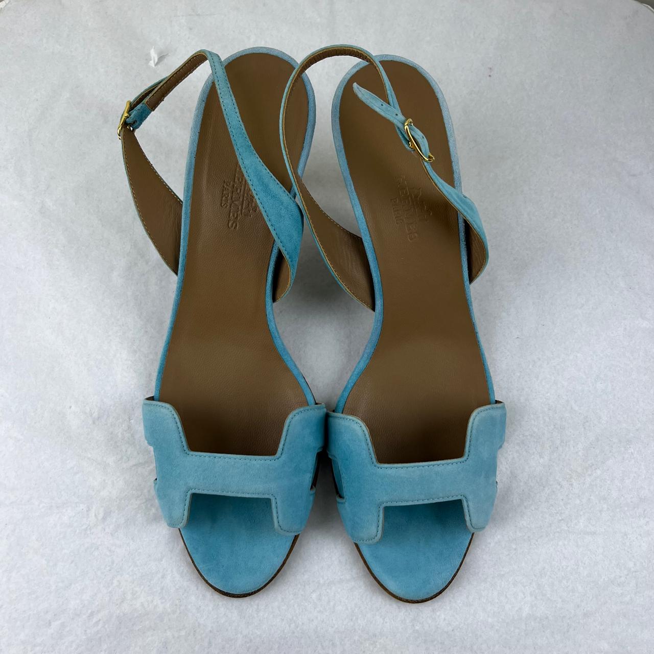 Hermès Nine Sandals Teal - 38 ½