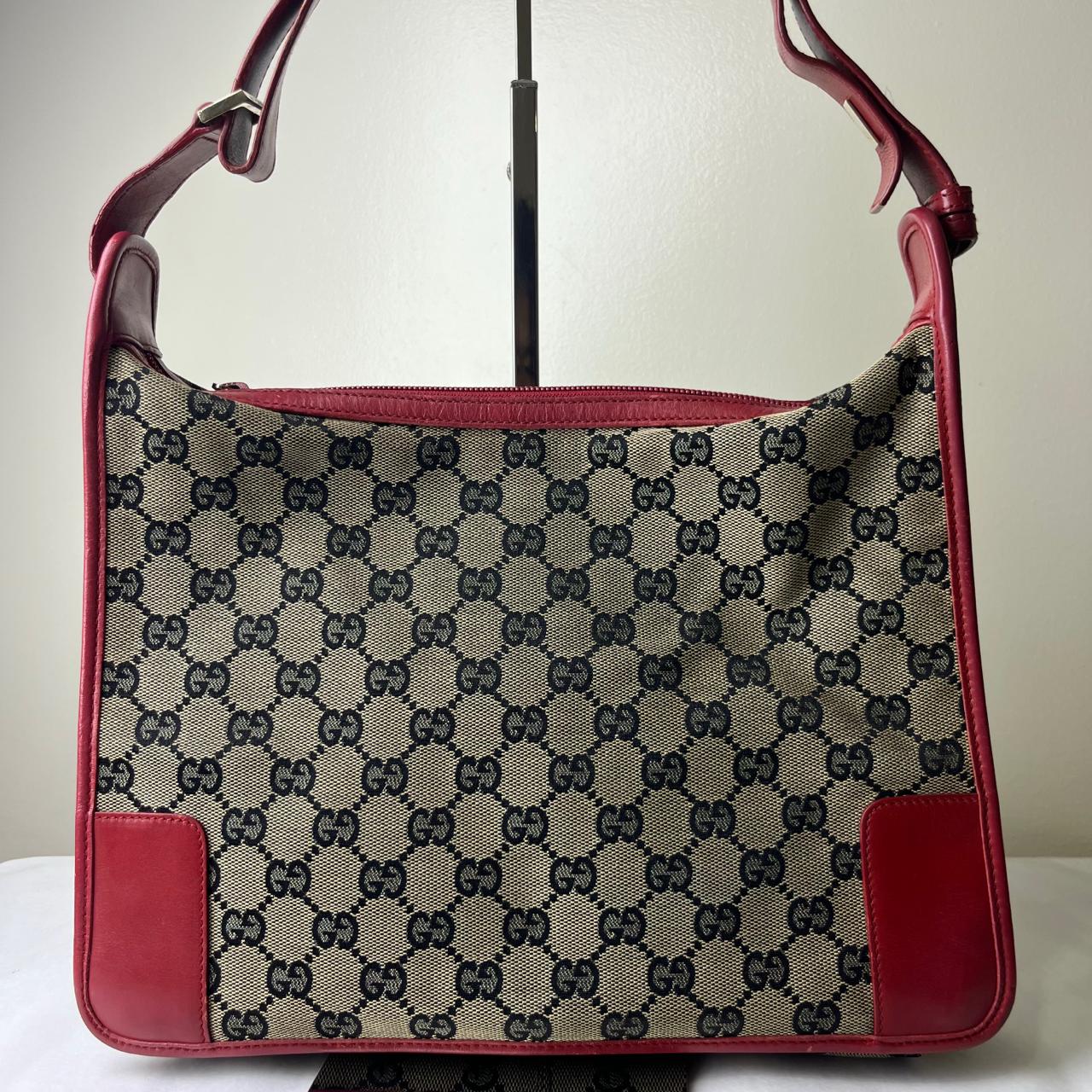 Gucci GG Shoulder Bag Red Trims