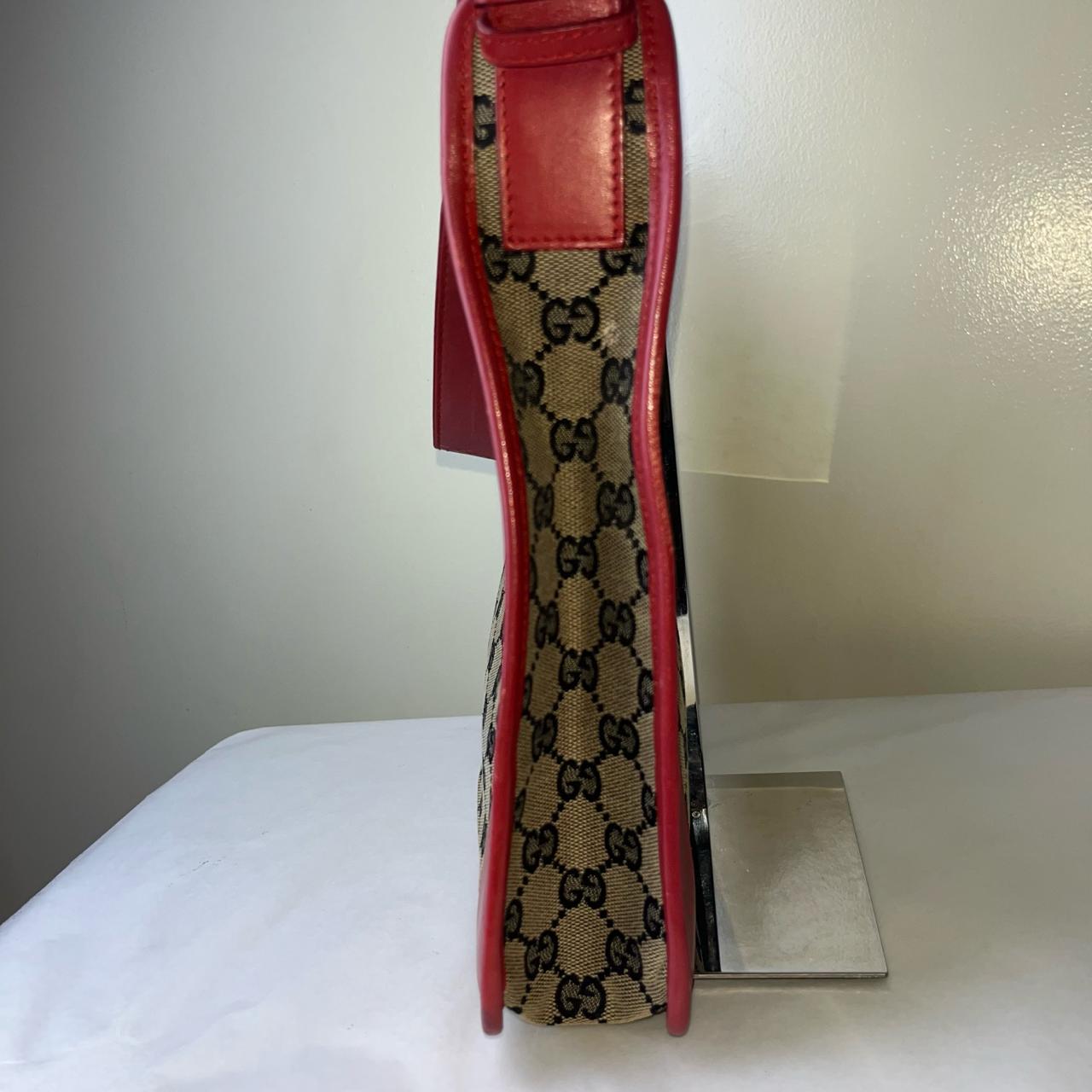 Gucci GG Shoulder Bag Red Trims