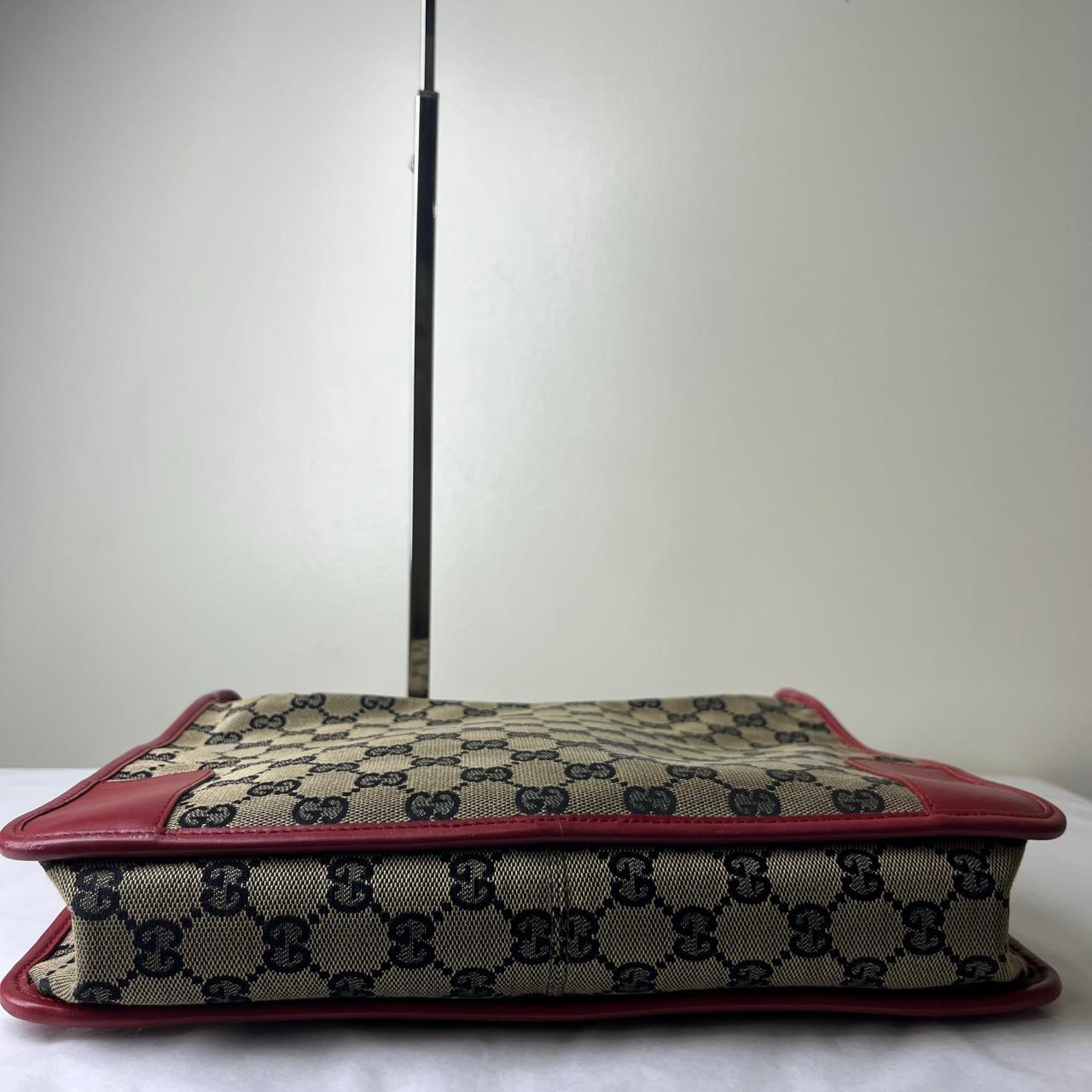 Gucci GG Shoulder Bag Red Trims