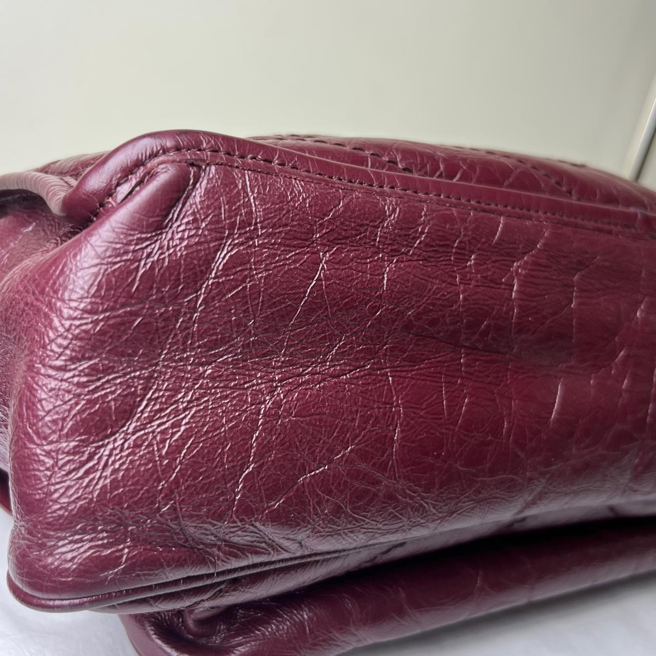 YSL Niki Chain Flap Maroon