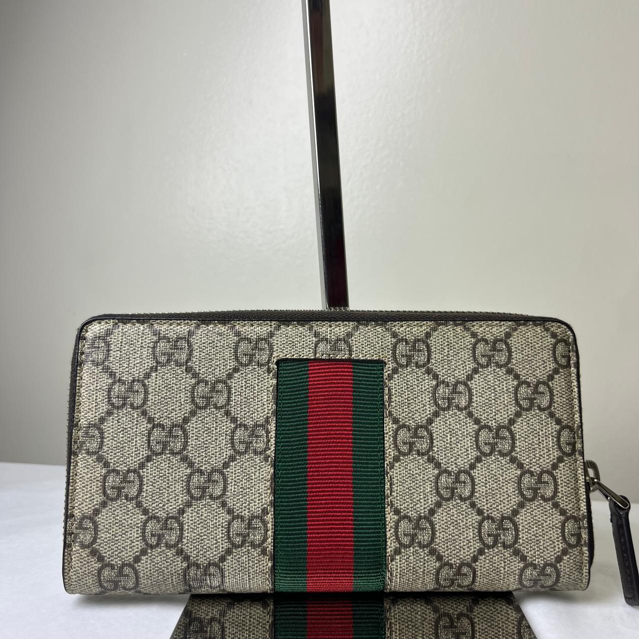 Gucci Bee Web Zippy Wallet