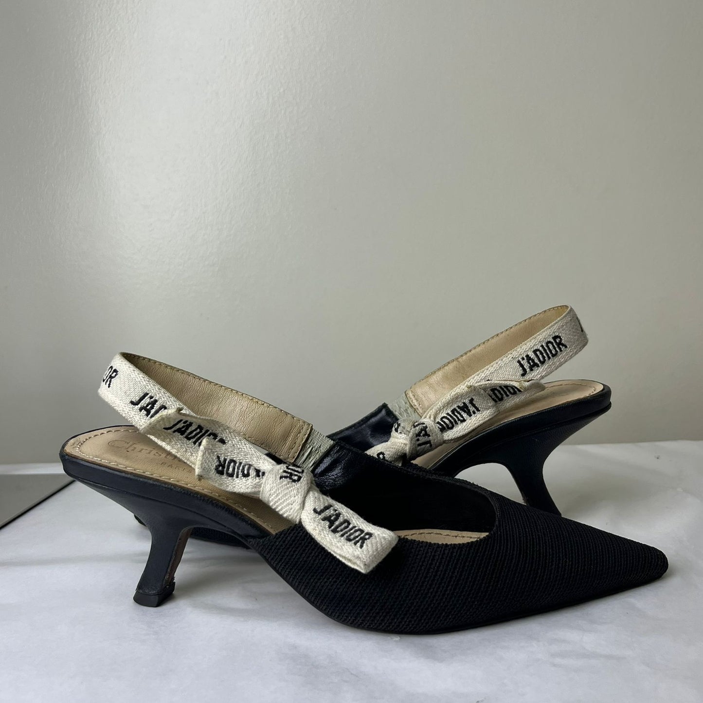 Dior J'adior Kitty Heels Black