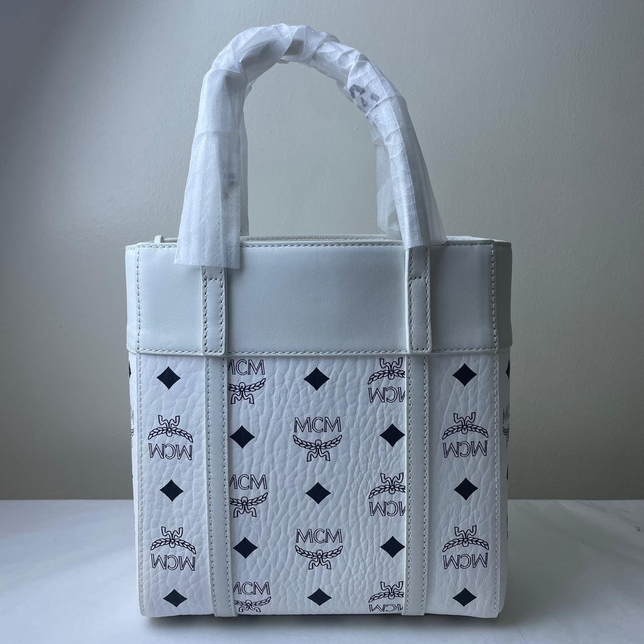 MCM Aren Shopper Mini Bag - White