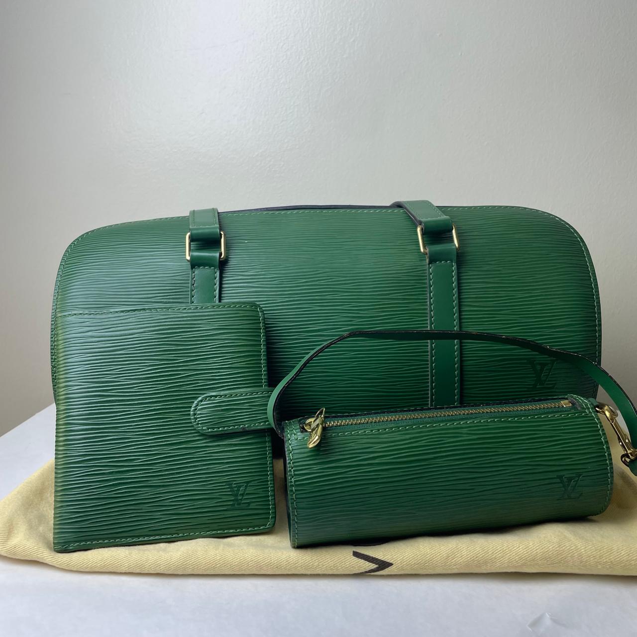 Louis Vuitton Epi Spoufflot Hand Bag with Baby Bag And Epi Wallet - Green I Bundle