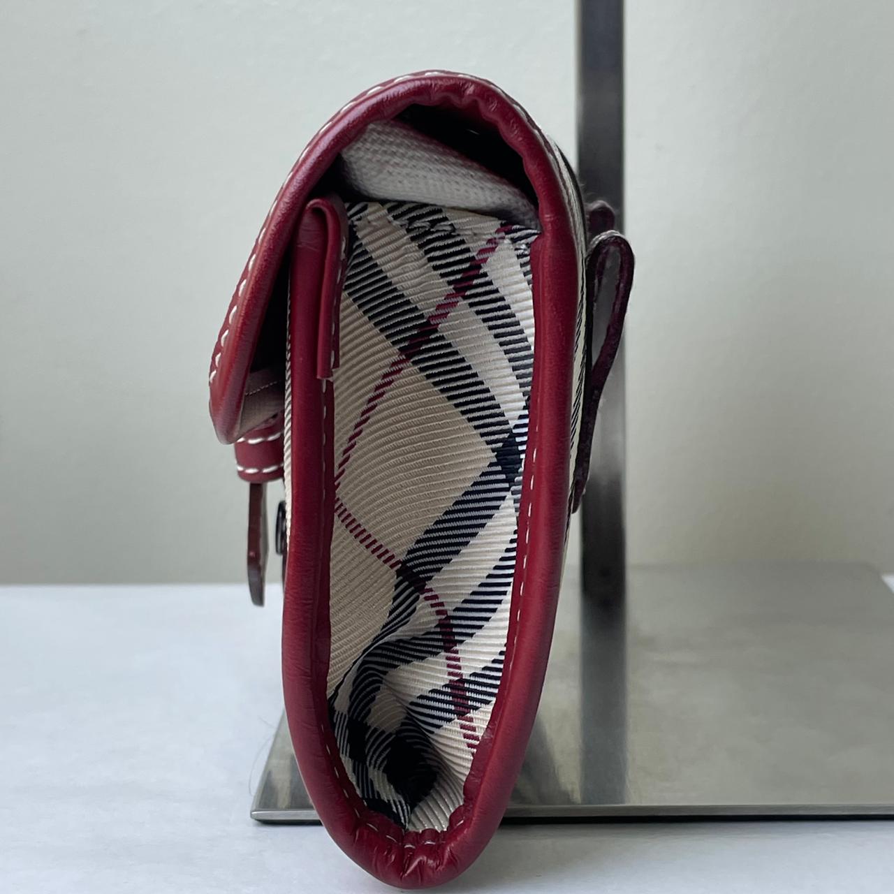 Burberry Nova Check Bag - Red