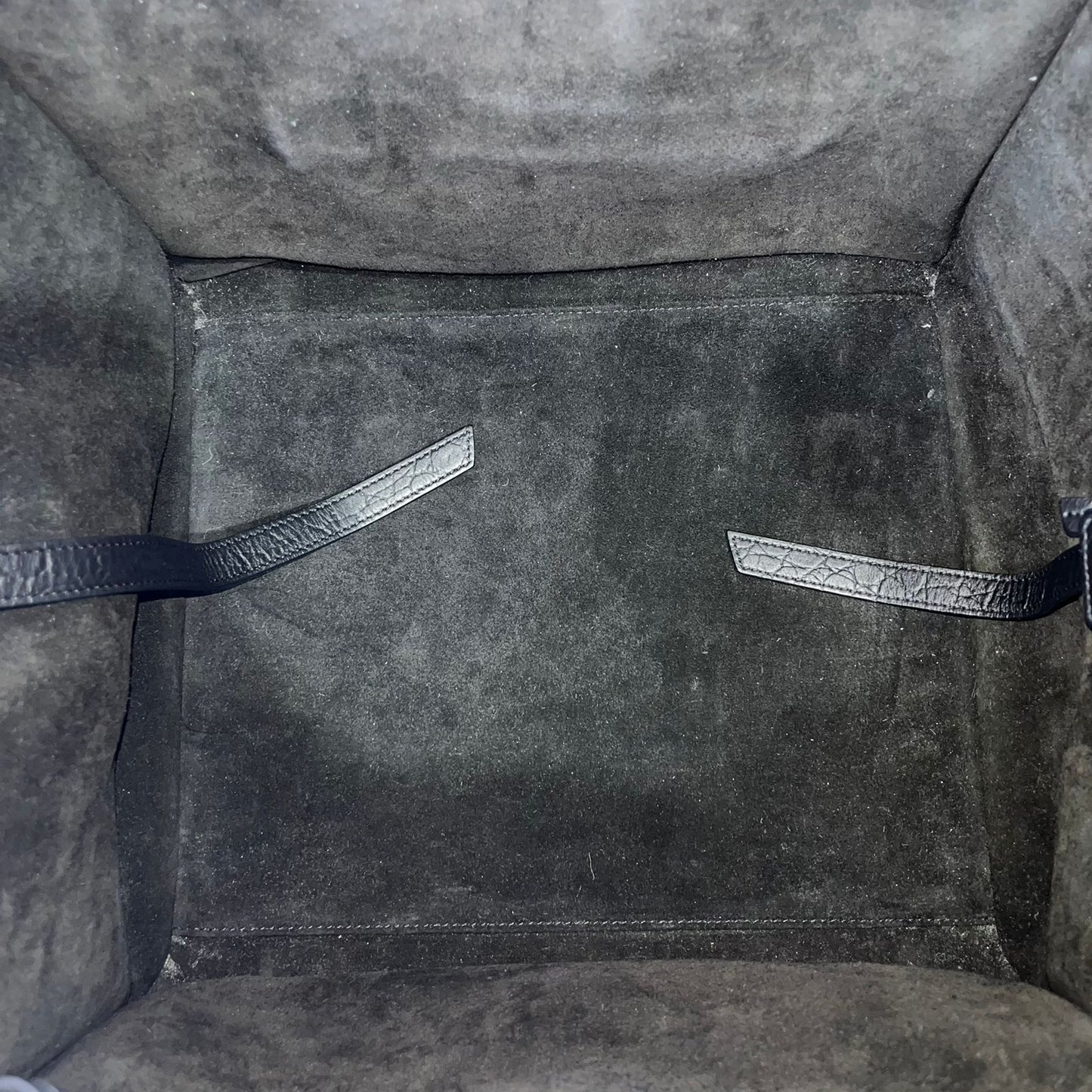 Celine Phantom Luggage Tote Bag Crocodile Embossed-Leather Black